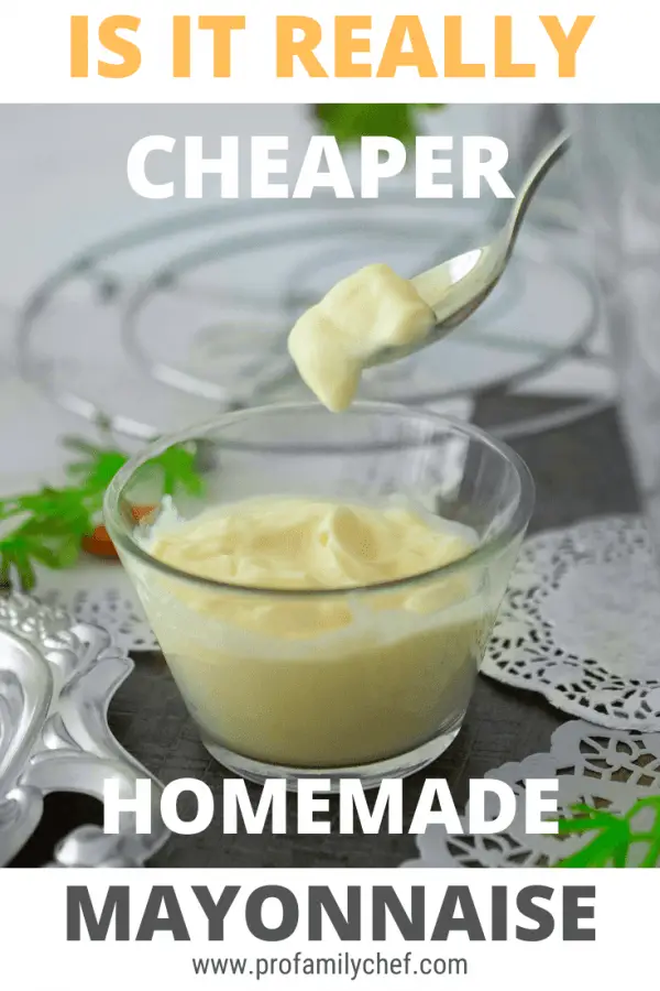 Is it cheaper to make mayonnaise at home, costs and savings Pro