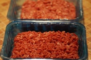 prepacked ground beef