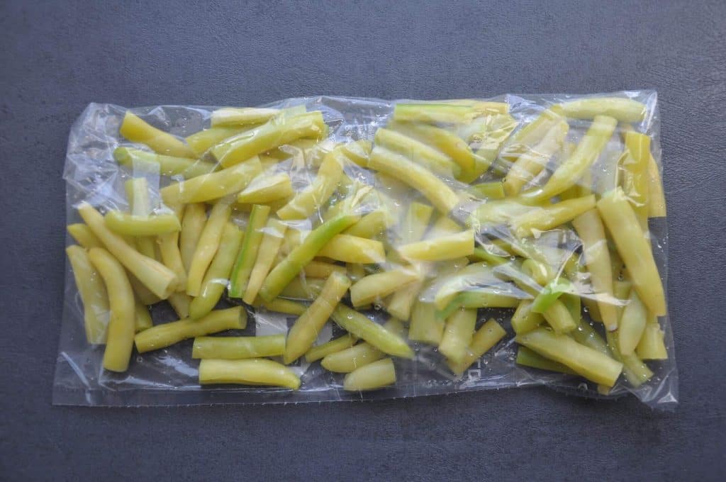 unblanched yellow wax beans