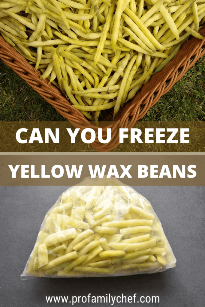 can you freeze fellow wax beans