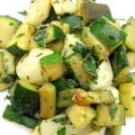 refreshing zucchini and potatoes, summer vegan recipeac