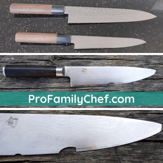 best handmade chef knives hand forged, hand polished