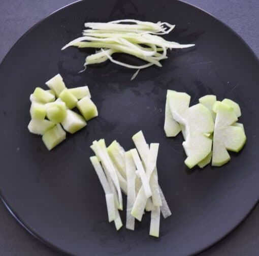 ways to cut chayote squash