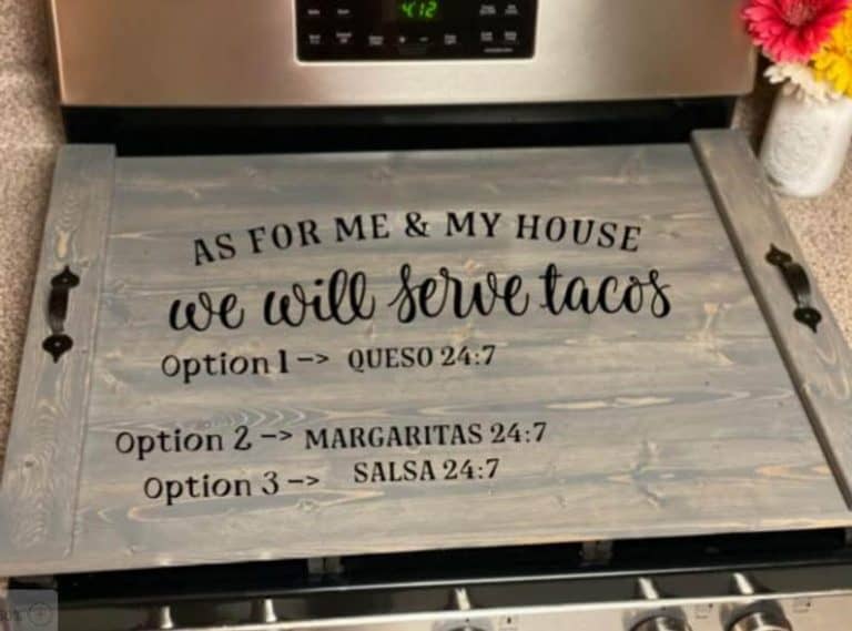 60 noodle board sayings, popular farmhouse stove cover decor and quotes