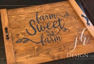noodle board stove top cover saying farm sweet farm