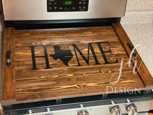 noodle board saying home texas state design