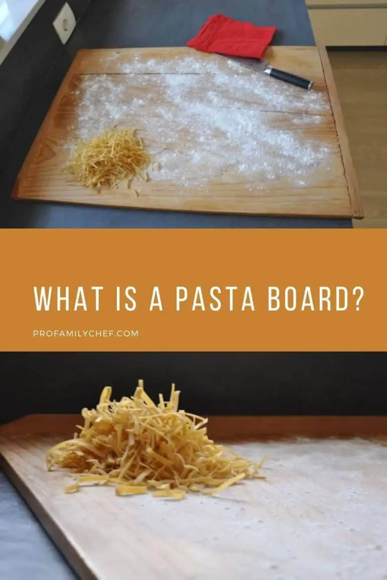 What is pasta board and what is it used for Pro Family Chef