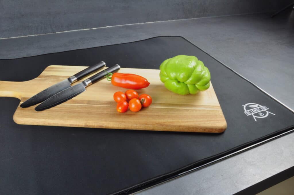 Counterart Vintage Farmhouse Tempered Glass Instant Counter Cutting Board 20.5 inch by 11.75 inch, Size: 20.5 x 11.75 x 1.75