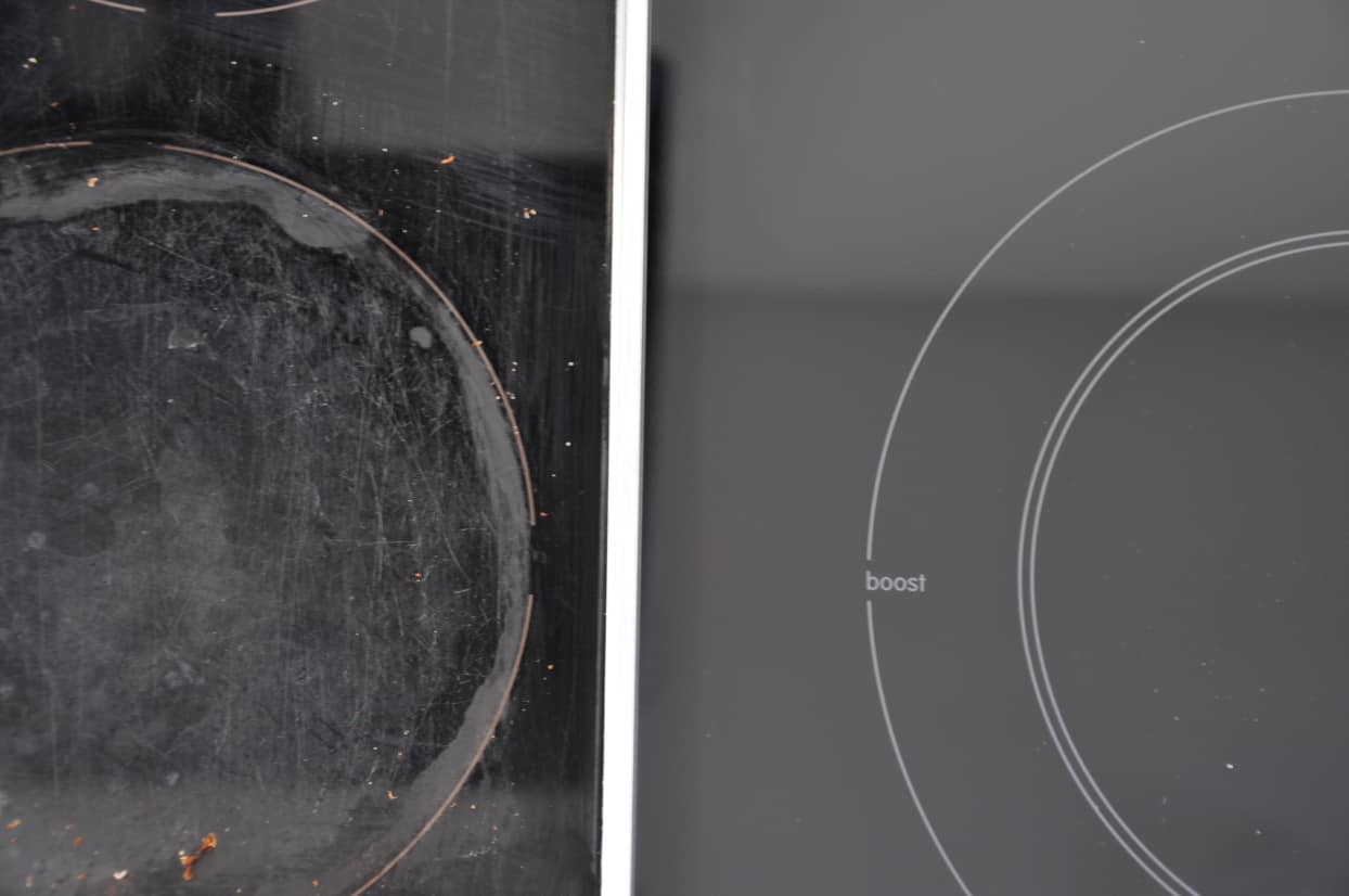 difference between smooth sufracee and scratched surface induction hob 1240