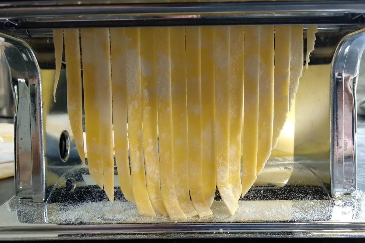 freshly rolled homemade fresh pasta