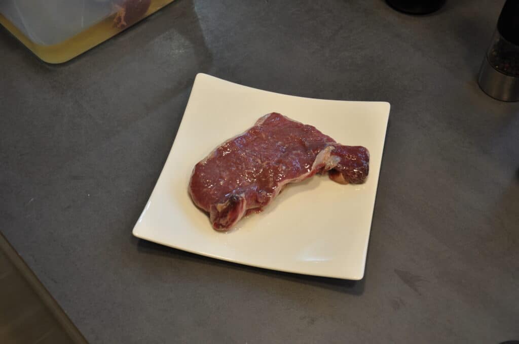 vegetable oil aged steak