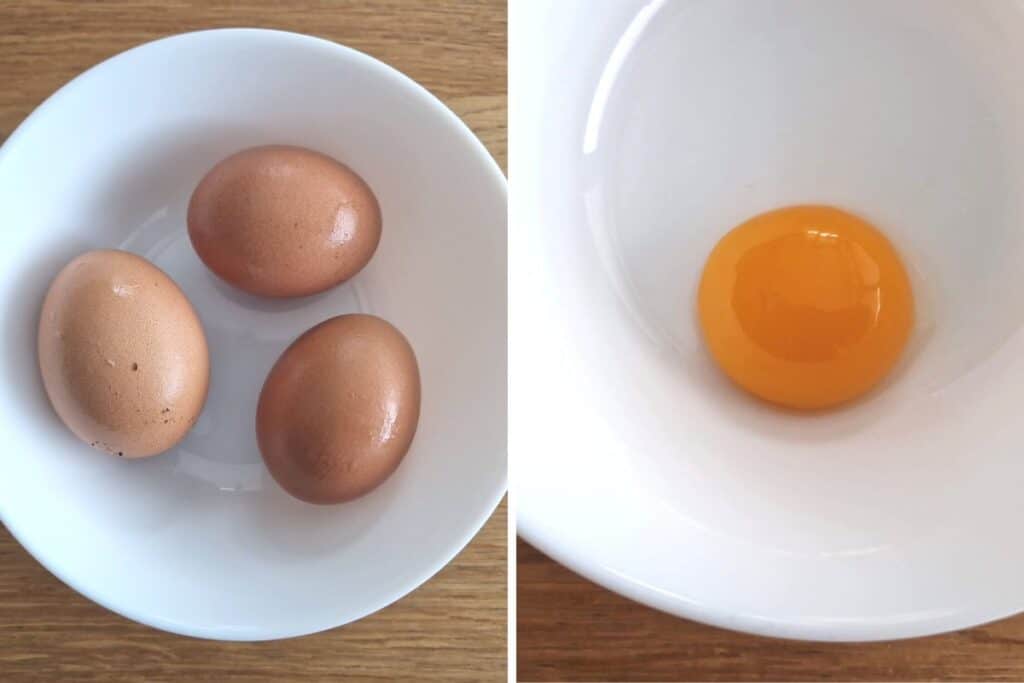 Can you use whole eggs instead of egg yolks effects on final product