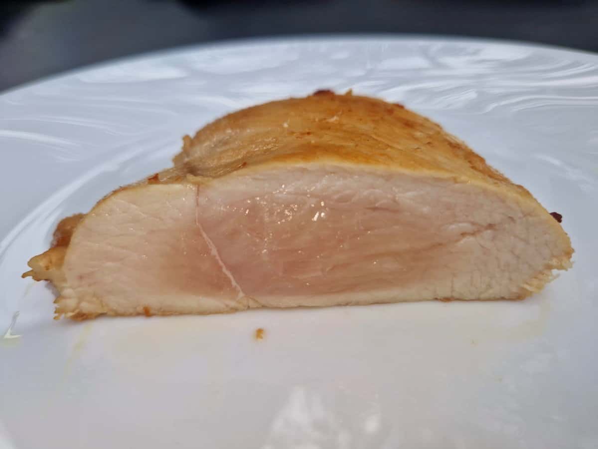 Undercooked chicken